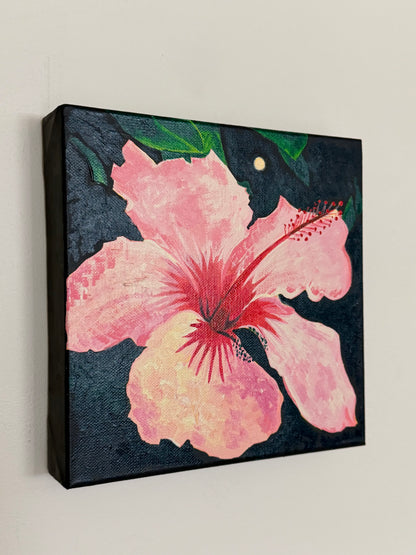 Hibiscus Under the Moonlight
